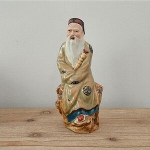 Vintage Asian Tao Teacher Figurine